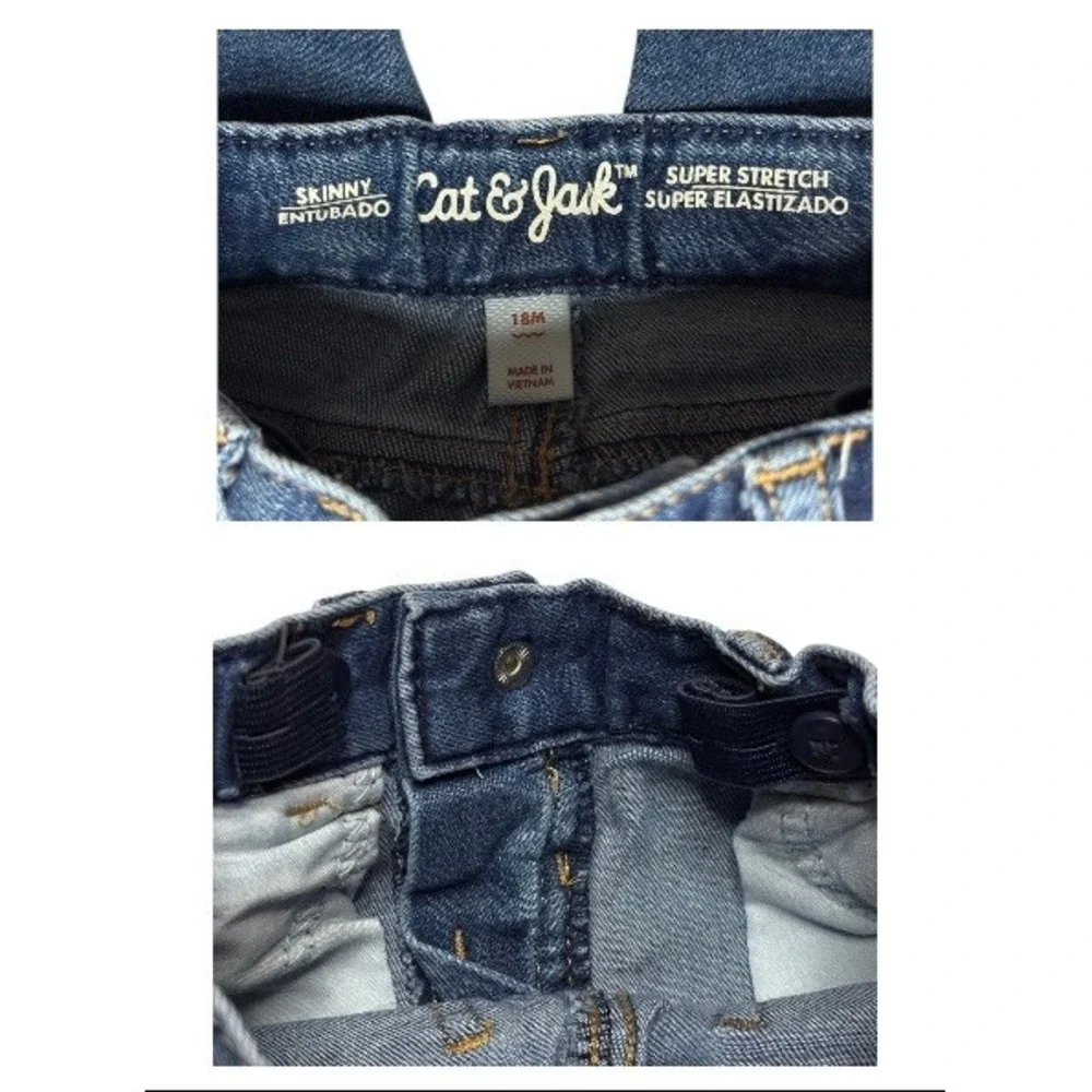 Bundle of 3 Carter's Nike Cat & Jack Jeans Adjustable 18 Months Pants Jogger